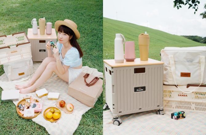韓國Damda摺疊購物車團購推薦！野餐、露營、超市購物、丟垃圾、帶小孩神器！