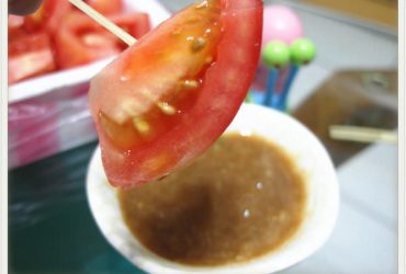 板橋南雅夜市 ▌「南部口味番茄盤」：南部番茄吃法、沾醬大解析　冬天限定